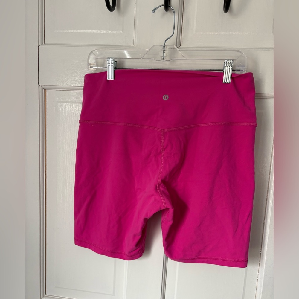 Lululemon Align High-Rise Short 8” Sonic Pink, Size 14 - Fuchsia Hot Pink Neon - Picture 3 of 12